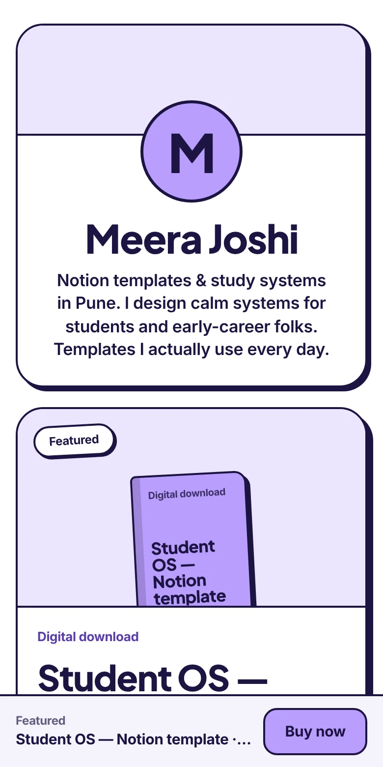 Meera Joshi's store